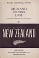 Midland Counties (East) v New Zealand 1973 rugby  Programme